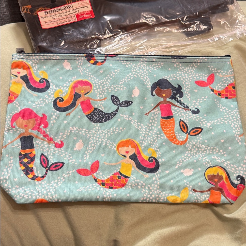 Thirty-One Mermaid Lagoon Pouch with Teal and Pink